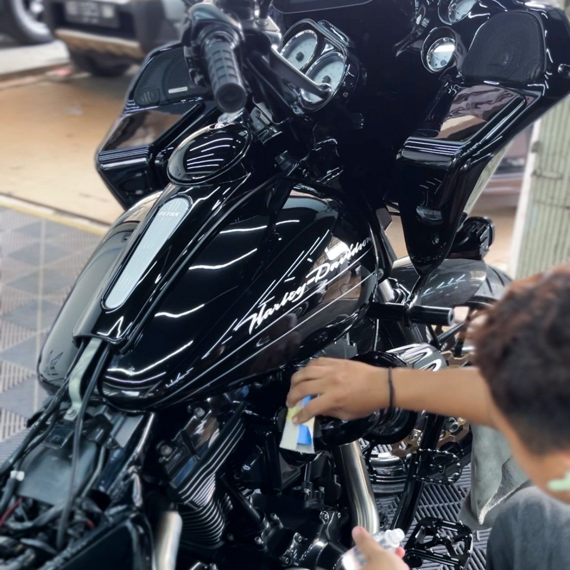 Ceramic nano coating motor Harley